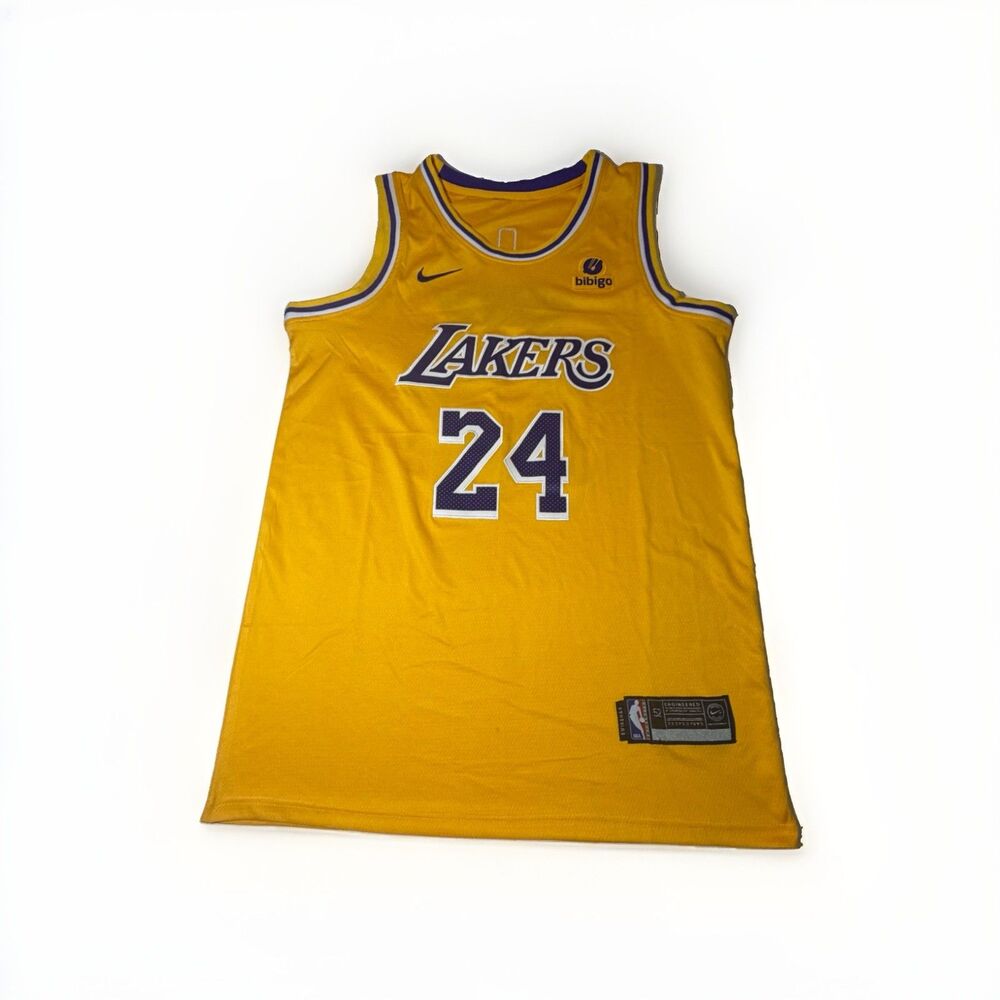 Nike Kobe Bryant #24 Los Angeles Lakers Swingman Jersey Gold Size 52 XL NWOT
